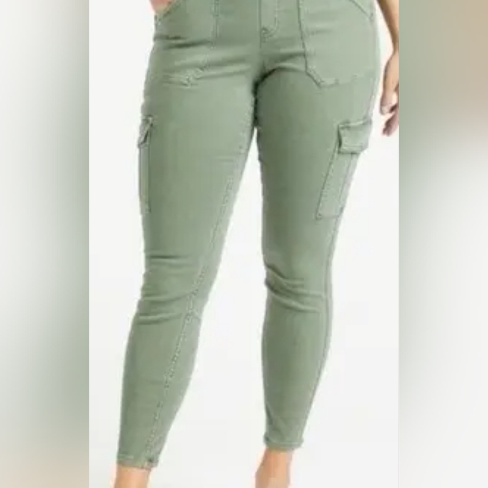 SPANX ‎ BY SARA BLAKELY Olive Skinny Women Jeans Plus Size 1x